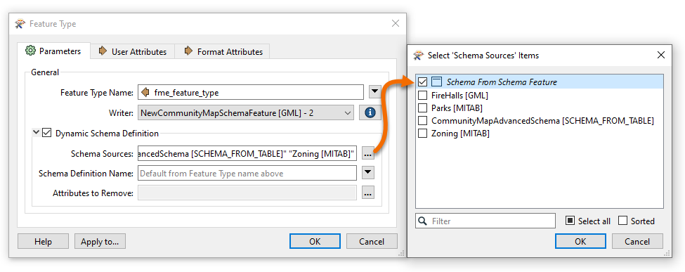 Changing Schema Source
